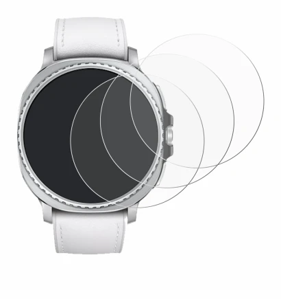 Image de l'appareil Samsung Galaxy Watch 8 Classic (46 mm) avec une grande variété de protections d'écran.
