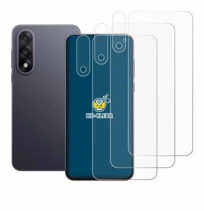 Image de l'appareil OnePlus Nord 5 (Avant+Caméra) avec une grande variété de protections d'écran.