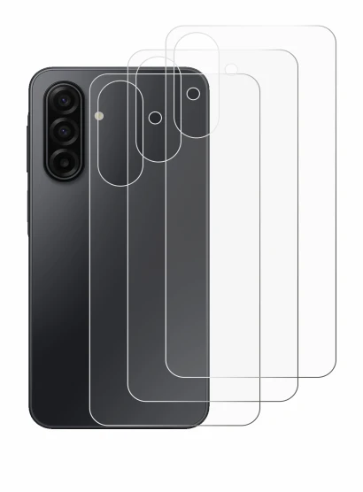 Image de l'appareil Samsung Galaxy A17 5G (Arrière) avec une grande variété de protections d'écran.