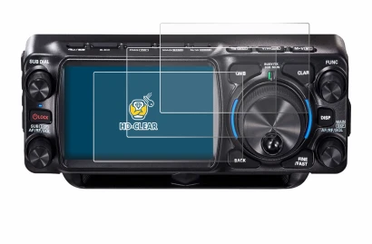 Image de l'appareil Yaesu FTX-1 avec une grande variété de protections d'écran.