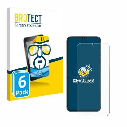 Face avant d’un emballage produit avec le logo de la marque BROTECT. À côté, l’appareil Oukitel C1 est représenté avec la prot