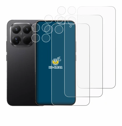 Image de l'appareil Xiaomi 15T Pro (Avant+Caméra) avec une grande variété de protections d'écran.