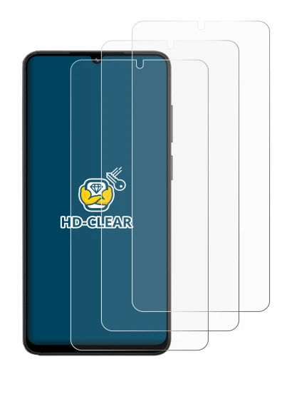 Image de l'appareil Honor X5c avec une grande variété de protections d'écran.