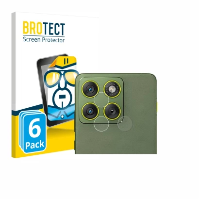 Face avant d’un emballage produit avec le logo de la marque BROTECT. À côté, l’appareil Motorola Edge 70 (Caméra UNIQUEMENT) e