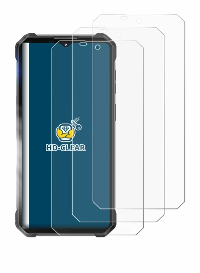 Image de l'appareil Oukitel WP53 Pro avec une grande variété de protections d'écran.