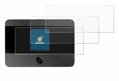 Image de l'appareil TP-Link M7350 avec une grande variété de protections d'écran.