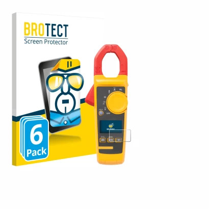 Face avant d’un emballage produit avec le logo de la marque BROTECT. À côté, l’appareil Fluke 325 est représenté avec la prote