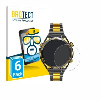 Face avant d’un emballage produit avec le logo de la marque BROTECT. À côté, l’appareil Blackview W90 Pro est représenté avec 