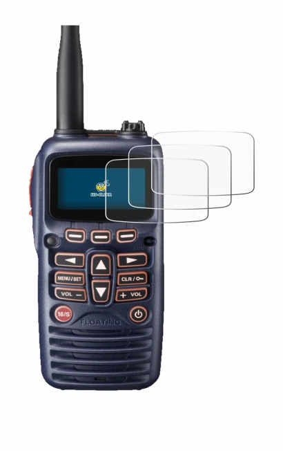 Image de l'appareil Standard Horizon HX320E avec une grande variété de protections d'écran.