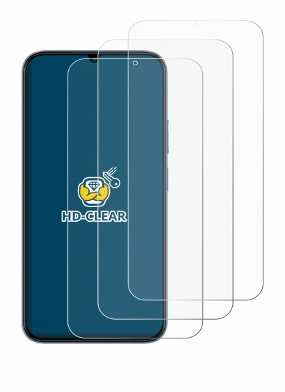 Image de l'appareil realme C100x avec une grande variété de protections d'écran.