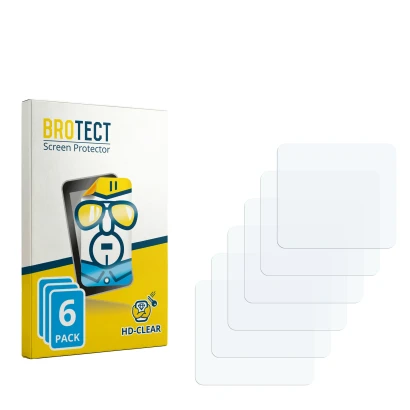 Face avant d’un emballage produit avec le logo de la marque BROTECT. À côté se trouve la protection d’écran correspondante.