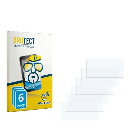 Face avant d’un emballage produit avec le logo de la marque BROTECT. À côté se trouve la protection d’écran correspondante.