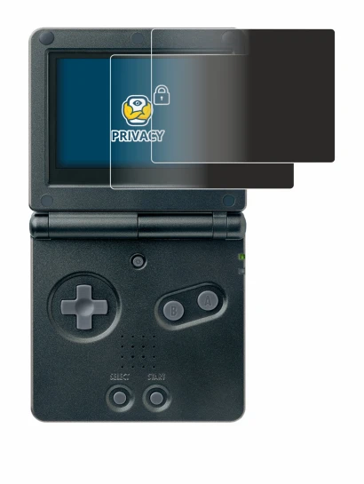 Image de l'appareil Nintendo Gameboy Advance GBA SP avec une grande variété de protections d'écran.