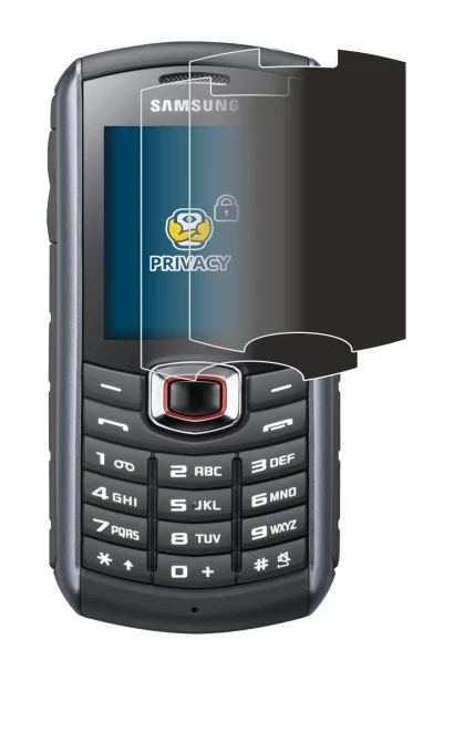 Image de l'appareil Samsung GT-B2710 avec une grande variété de protections d'écran.