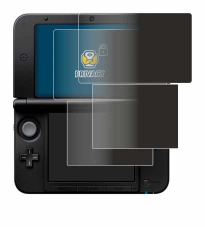 Image de l'appareil Nintendo 3DS XL SPM7800 avec une grande variété de protections d'écran.