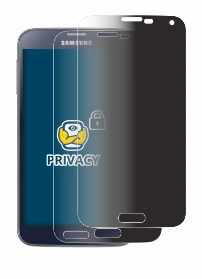 Image de l'appareil Samsung Galaxy S5 Neo avec une grande variété de protections d'écran.