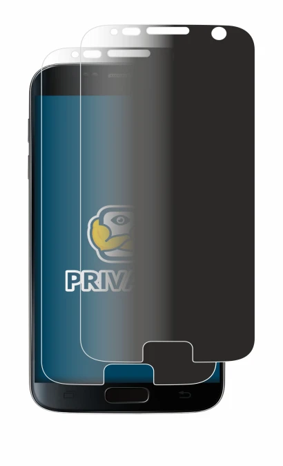 Image de l'appareil Samsung Galaxy S7 avec une grande variété de protections d'écran.