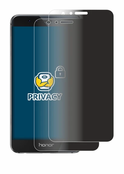 Image de l'appareil Honor 8 avec une grande variété de protections d'écran.