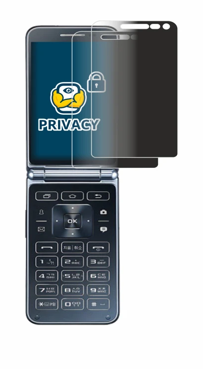 Image de l'appareil Samsung Galaxy Folder 2 avec une grande variété de protections d'écran.