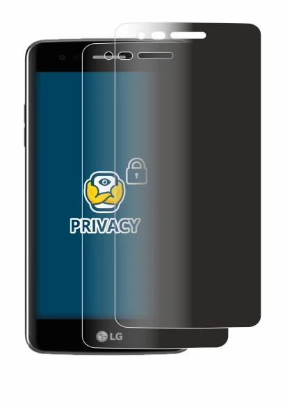 Image de l'appareil LG K8 2017 avec une grande variété de protections d'écran.
