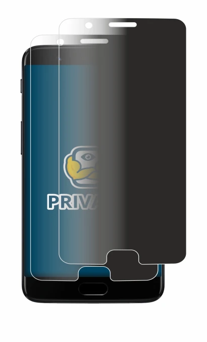 Image de l'appareil OnePlus 5 avec une grande variété de protections d'écran.