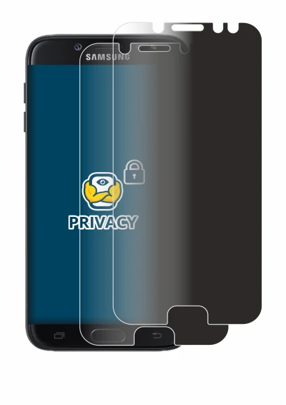 Image de l'appareil Samsung Galaxy J7 Pro avec une grande variété de protections d'écran.