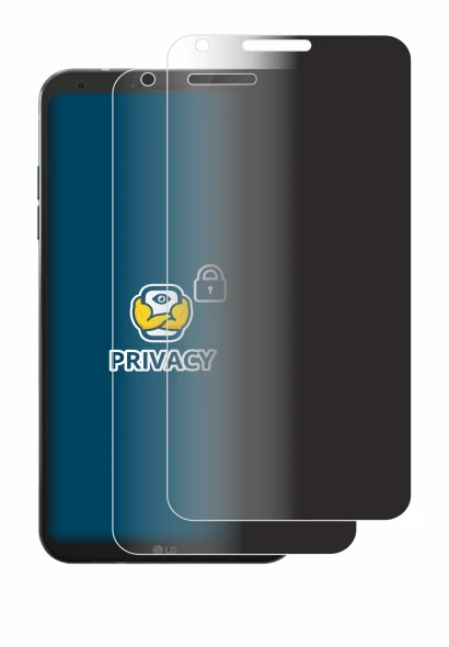 Image de l'appareil LG Q6 avec une grande variété de protections d'écran.