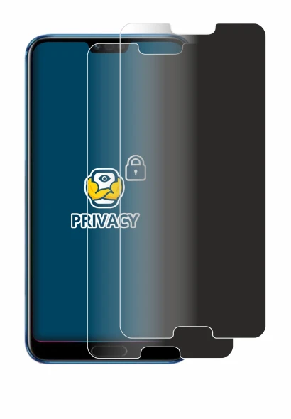 Image de l'appareil Honor 10 avec une grande variété de protections d'écran.