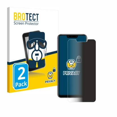 Face avant d’un emballage produit avec le logo de la marque BROTECT. À côté, l’appareil Huawei Mate 20 lite est représenté ave