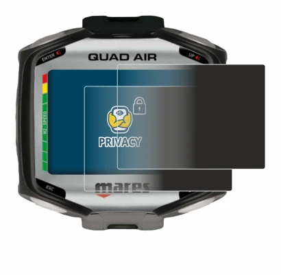 Image de l'appareil Mares Quad Air avec une grande variété de protections d'écran.