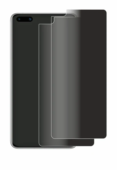 Image de l'appareil Huawei P40 avec une grande variété de protections d'écran.