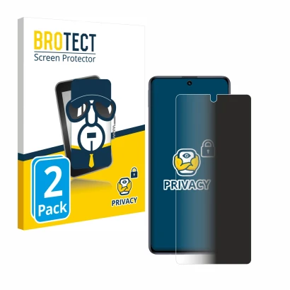 Face avant d’un emballage produit avec le logo de la marque BROTECT. À côté, l’appareil Samsung Galaxy M51 est représenté avec