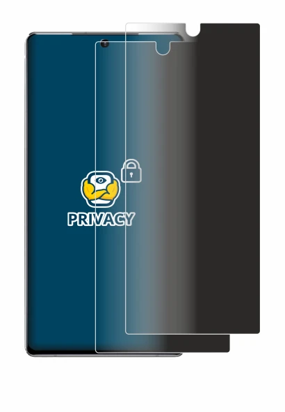 Image de l'appareil Samsung Galaxy Note 20 avec une grande variété de protections d'écran.