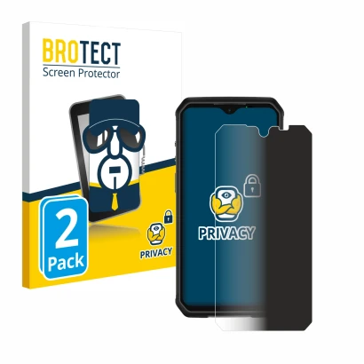 Face avant d’un emballage produit avec le logo de la marque BROTECT. À côté, l’appareil Ulefone Armor 9 est représenté avec la