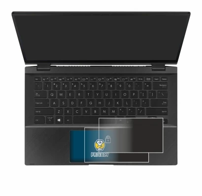 Image de l'appareil ASUS ZenBook Flip 14 UX463FA (Touch Trackpad) avec une grande variété de protections d'écran.