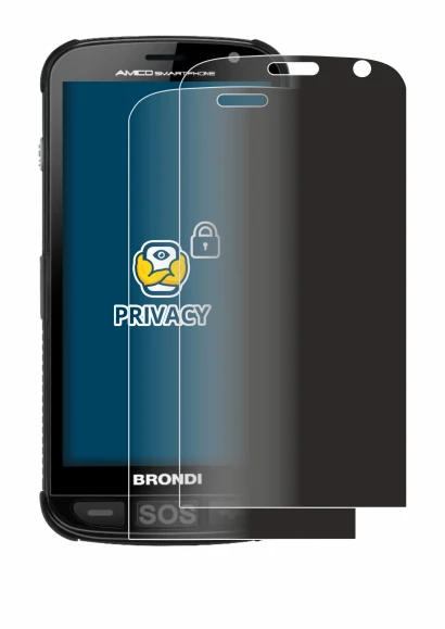 Image de l'appareil Brondi Amico avec une grande variété de protections d'écran.