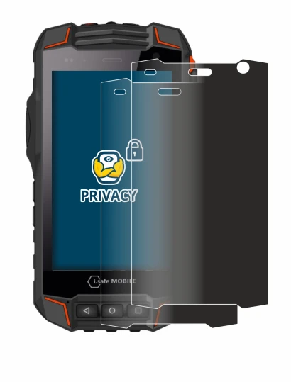 Image de l'appareil i.safe MOBILE IS530.1 avec une grande variété de protections d'écran.