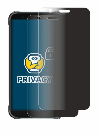 Image de l'appareil Blackview BV4900 Pro avec une grande variété de protections d'écran.