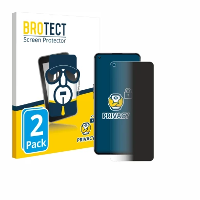 Face avant d’un emballage produit avec le logo de la marque BROTECT. À côté, l’appareil realme X7 Max 5G est représenté avec l
