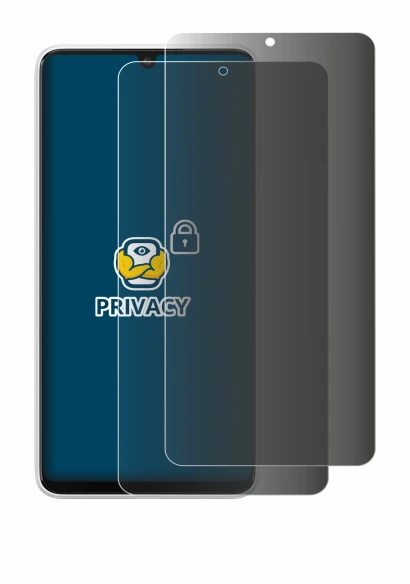 Image de l'appareil Samsung Galaxy A33 5G avec une grande variété de protections d'écran.