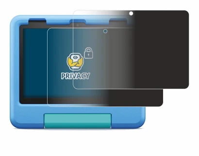 Image de l'appareil Amazon Fire HD 8 Kids 2022 avec une grande variété de protections d'écran.