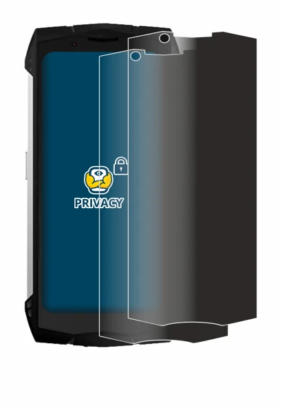 Image de l'appareil Doogee S Mini avec une grande variété de protections d'écran.