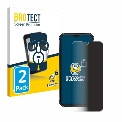 Face avant d’un emballage produit avec le logo de la marque BROTECT. À côté, l’appareil Oukitel WP33 Pro est représenté avec l