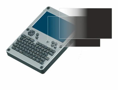 Image de l'appareil ClockworkPi uConsole Kit RPI-CM4 Lite avec une grande variété de protections d'écran.