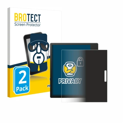 Face avant d’un emballage produit avec le logo de la marque BROTECT. À côté, l’appareil Boox Go Color 7 est représenté avec la