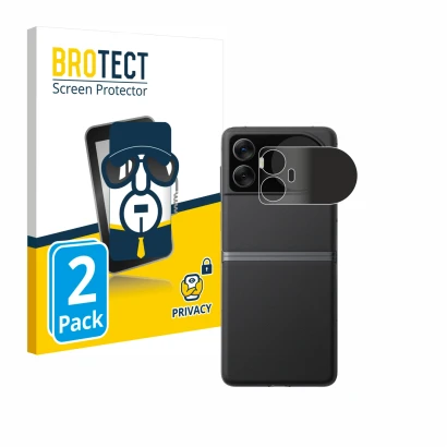 Face avant d’un emballage produit avec le logo de la marque BROTECT. À côté, l’appareil Blackview Hero 10 (Affichage externe) 