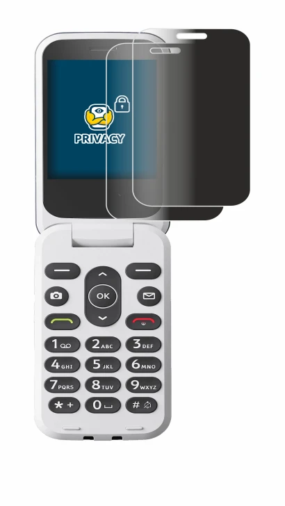 Image de l'appareil Doro 2820 avec une grande variété de protections d'écran.