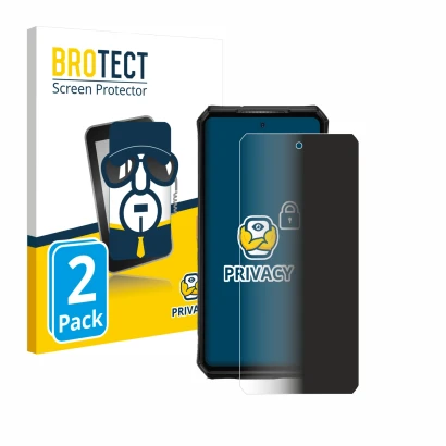 Face avant d’un emballage produit avec le logo de la marque BROTECT. À côté, l’appareil Ulefone Armor 28 Ultra Thermal est rep