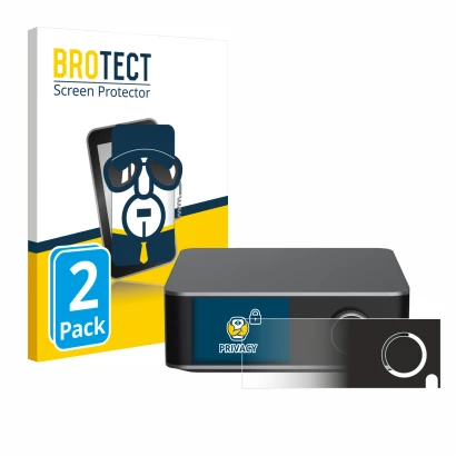 Face avant d’un emballage produit avec le logo de la marque BROTECT. À côté, l’appareil WiiM Ultra est représenté avec la prot