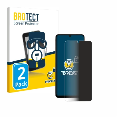 Face avant d’un emballage produit avec le logo de la marque BROTECT. À côté, l’appareil Doogee Note 59 Pro Plus est représenté